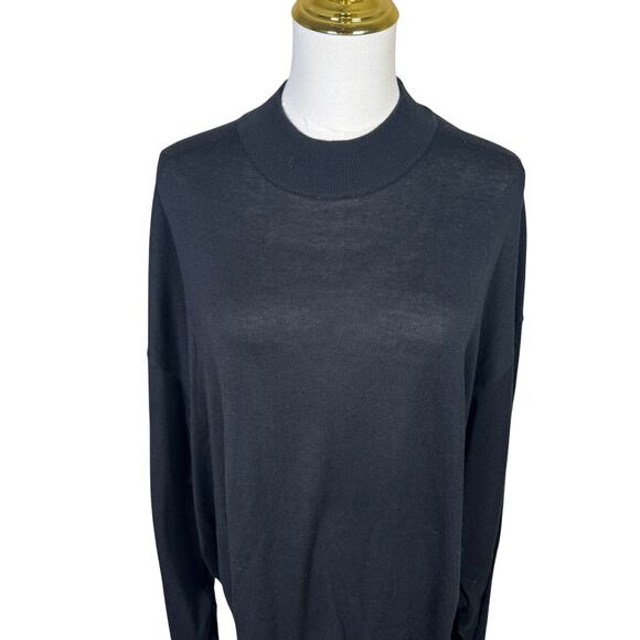 Pronto Uomo Silk Cotton Mock Neck Thin Sweater US Mens 3XL Tall - Picture 3 of 7